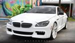 BMW 650i Gran Coupe Matte White by MetroWrapz 2017 года